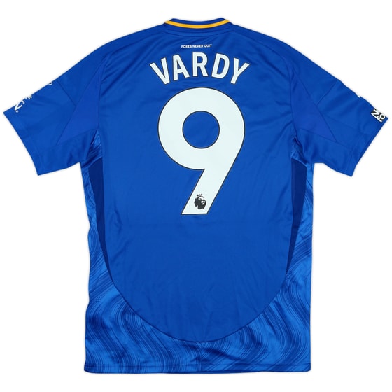 2024-25 Leicester Match Issue Home Shirt Vardy #9