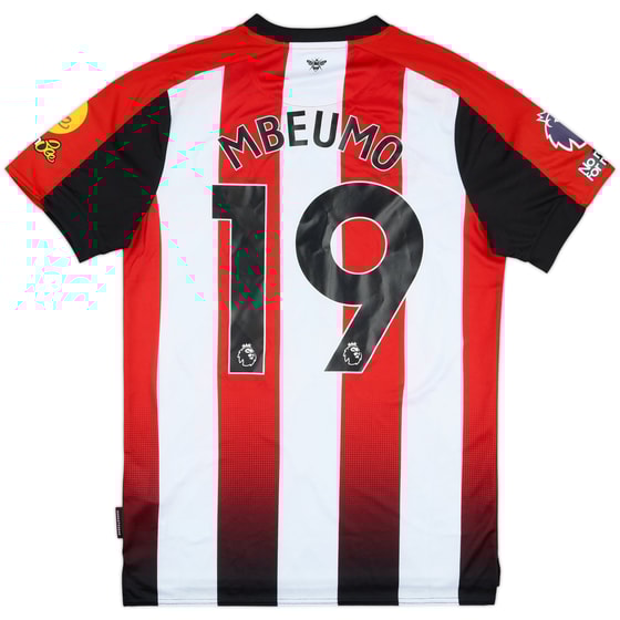 2024-25 Brentford Match Issue Home Shirt Mbeumo #19