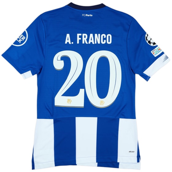2023-24 Porto Match Issue Champions League Home Shirt A.Franco #20