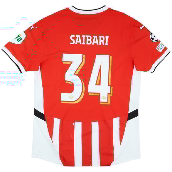2024-25 PSV Match Issue Champions League Home Shirt Saibari #34