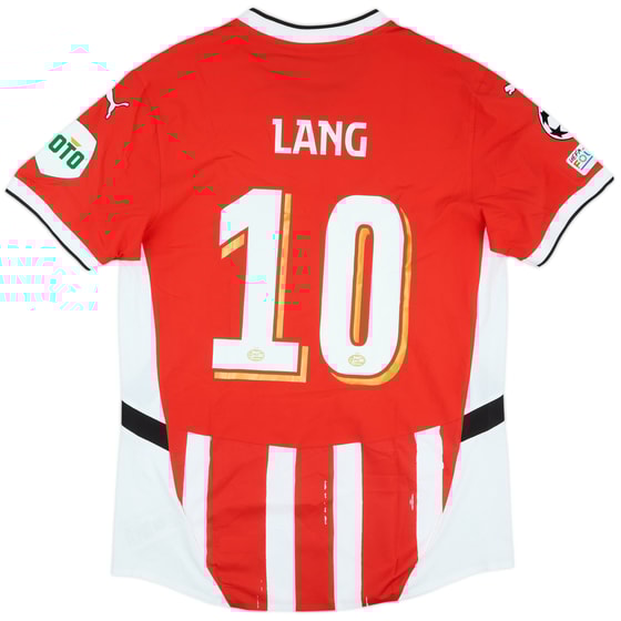 2024-25 PSV Match Issue Champions League Home Shirt Lang #10