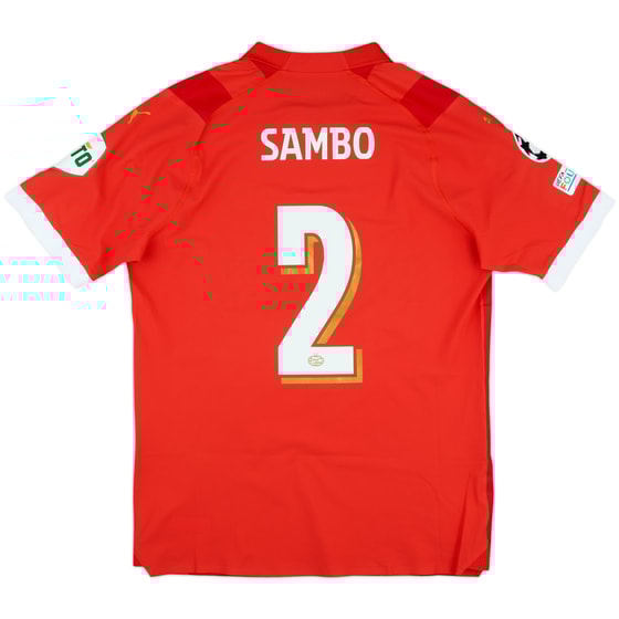 2023-24 PSV Match Issue Champions League Home Shirt Sambo #2
