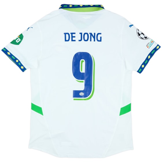 2024-25 PSV Match Issue Champions League Third Shirt de Jong #9