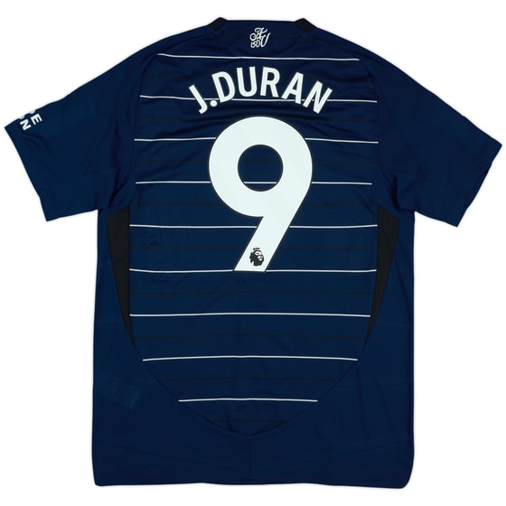 2024-25 Aston Villa Match Issue Third Shirt J. Duran #9