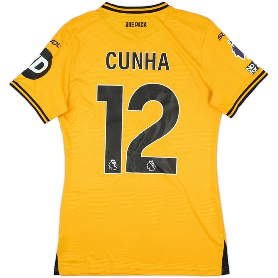 2024-25 Wolves Match Issue Home Shirt Cunha #12
