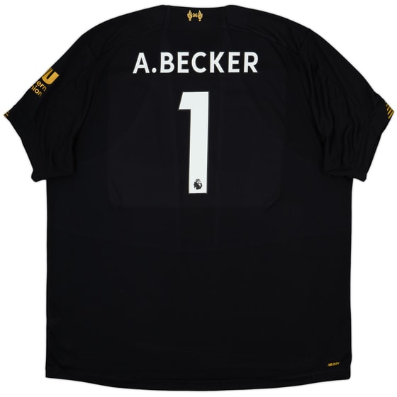 2019-20 Liverpool GK S/S Shirt A.Becker #1 - 10/10 - (3XL)