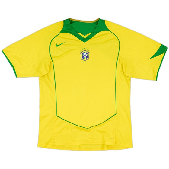 2004-06 Brazil Home Shirt - 5/10 - (L)