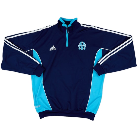 2000-01 Olympique Marseille adidas 1/4 Zip Sweat Top - 8/10 - (L)