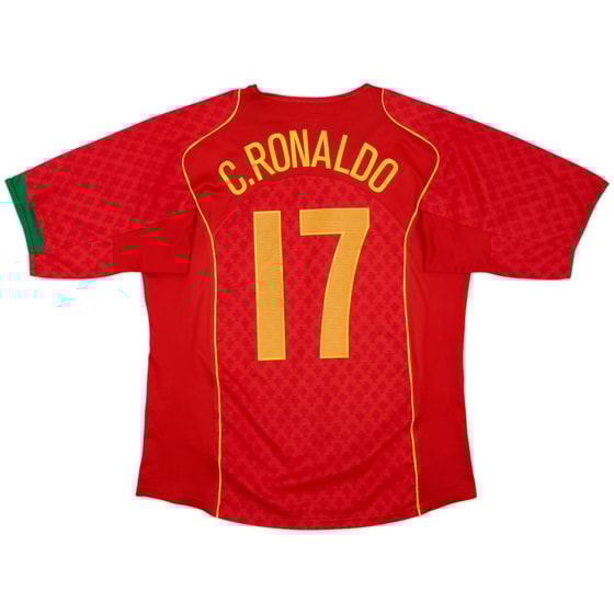 2004-06 Portugal Home Shirt C.Ronaldo #17 - 8/10 - (L)