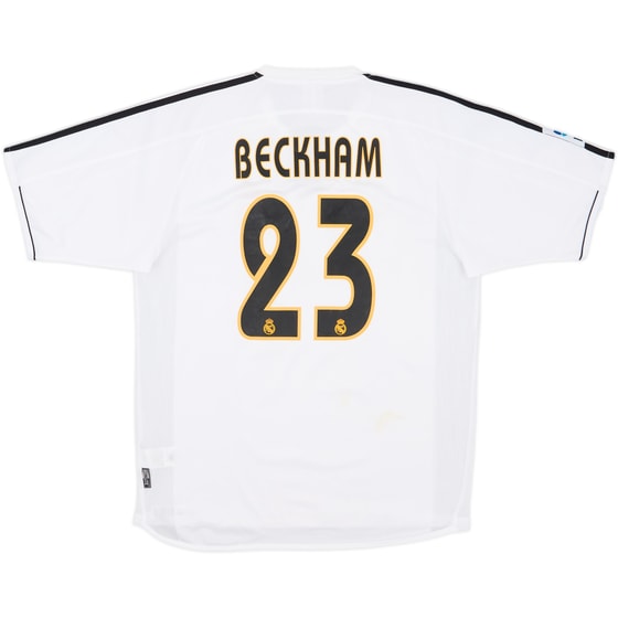 2003-04 Real Madrid Home Shirt Beckham #23 - 6/10 - (M)