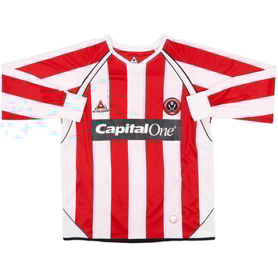 2006-07 Sheffield United Home L/S Shirt - 6/10 - (M)
