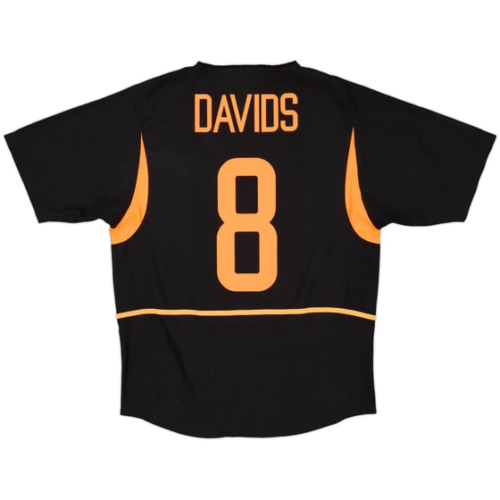 2002-04 Netherlands Away Shirt Davids #8 - 8/10 - (M)