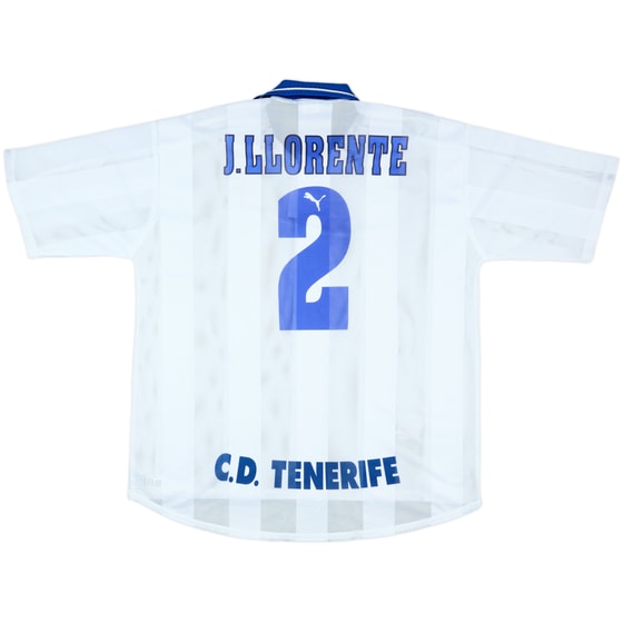 1998-99 Tenerife Home Shirt J.Llorente #2 - 7/10 - (XXL)