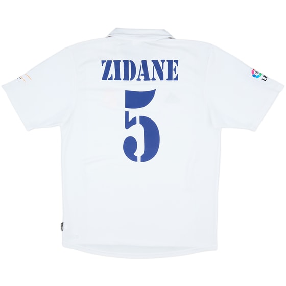 2002-03 Real Madrid Centenary Home Shirt Zidane #5 - 8/10 - (M)