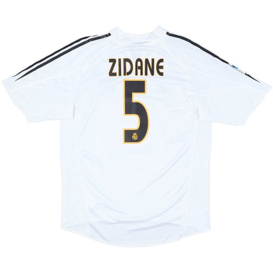 2004-05 Real Madrid Home Shirt Zidane #5 - 6/10 - (M)