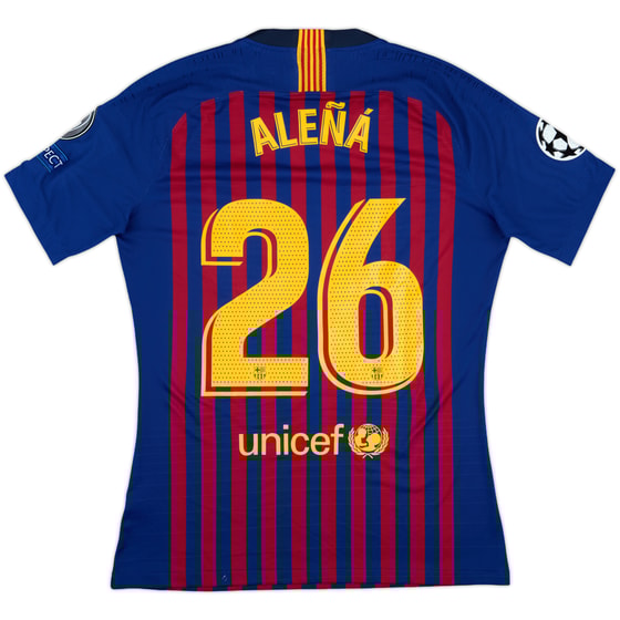 2018-19 Barcelona Match Issue Champions League Home Shirt Alena #26