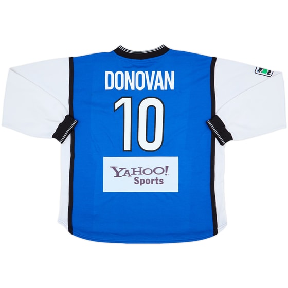 2000 San Jose Earthquakes Home L/S Shirt Donovan #10 - 7/10 - (XL)