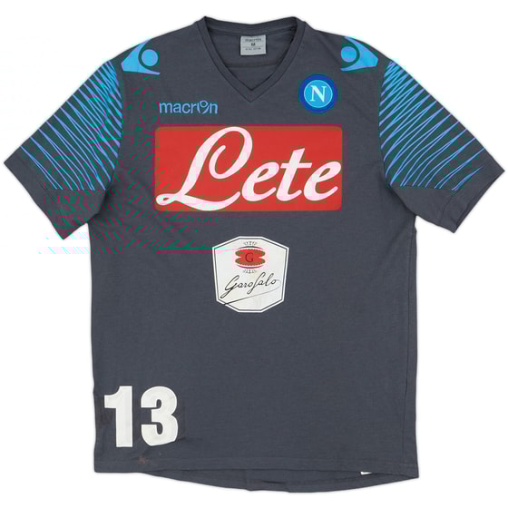 2014-15 Napoli Macron Player Issue Cotton Tee #13 - 6/10 - (M)