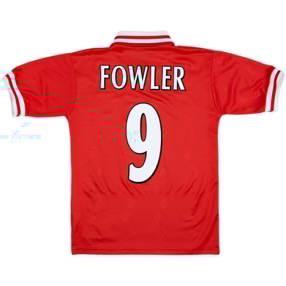 1996-98 Liverpool Home Shirt Fowler #9 - 8/10 - (Y)