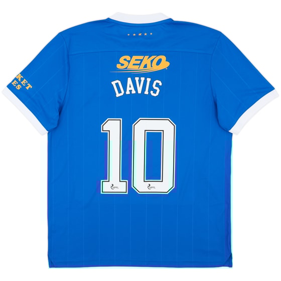 2021-22 Rangers Home Shirt Davis #10 - 10/10 - (XL)