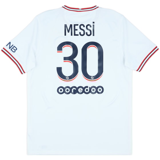 2021-22 Paris Saint-Germain Fourth Shirt Messi #30 - 9/10 - (L)