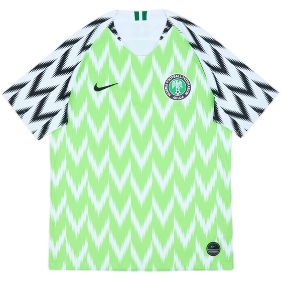 2018-19 Nigeria Home Shirt - 9/10 - (M)