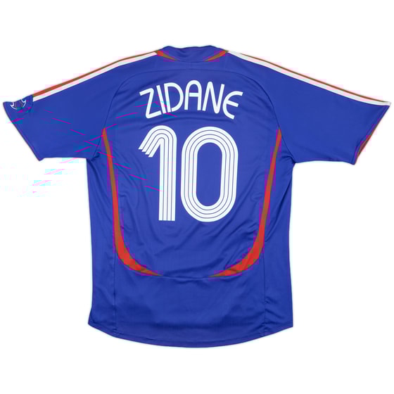 2006-07 France Home Shirt Zidane #10 - 8/10 - (L)