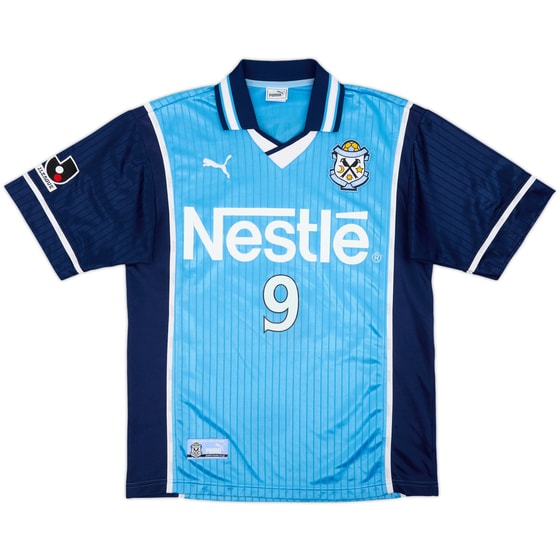 2000-01 Jubilo Iwata Home Shirt Nakayama #9 - 7/10 - (S/M)