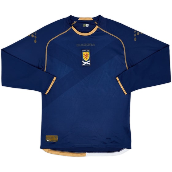 2007-08 Scotland Home L/S Shirt - 4/10 - (M)