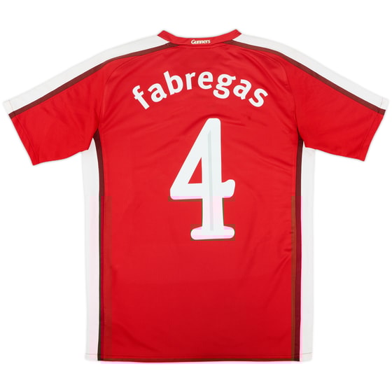2008-10 Arsenal Home Shirt Fabregas #4 - 8/10 - (XL)
