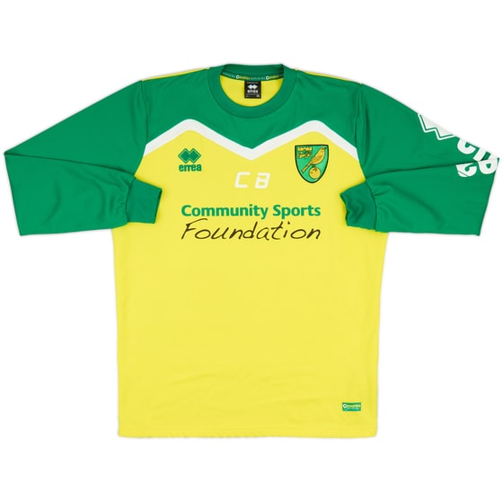 2016-17 Norwich City Foundation Staff Issue Errea Sweat Top CB - 8/10 - (M)