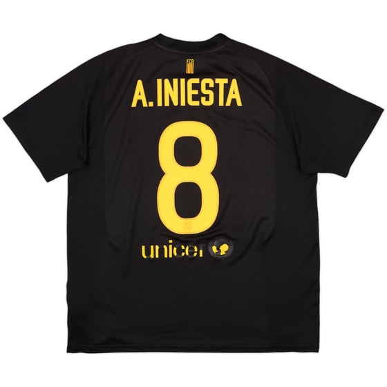 2011-12 Barcelona Basic Away Shirt A.Iniesta #8 - 6/10 - (L)