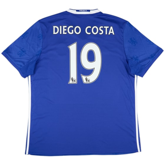 2016-17 Chelsea Home Shirt Diego Costa #19 - 9/10 - (XL)