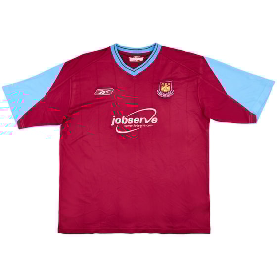 2003-05 West Ham Home Shirt - 9/10 - (XL)