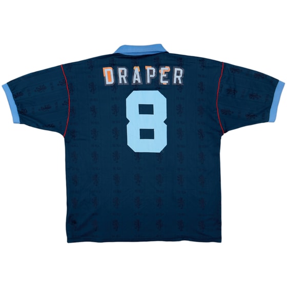 1995-97 Aston Villa Away Shirt Draper #8 - 4/10 - (XL)