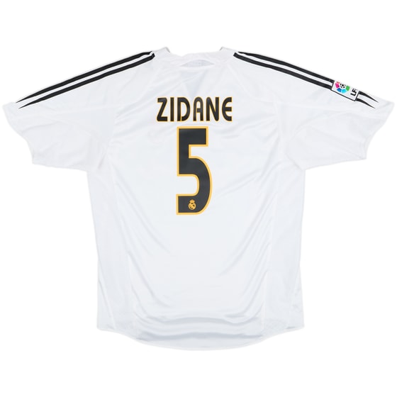 2004-05 Real Madrid Home Shirt Zidane #5 - 6/10 - (L)
