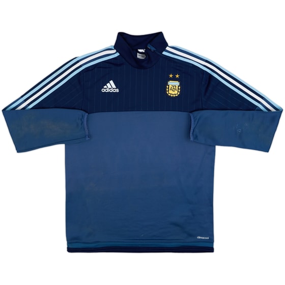 2015-16 Argentina adidas 1/4 Zip Sweat Top - 9/10 - (M)