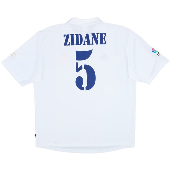 2001 Real Madrid Home Shirt Zidane #5 - 8/10 - (XL)