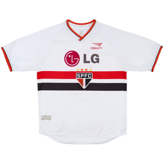 2001 Sao Paulo Home Shirt #10 - 7/10 - (L)