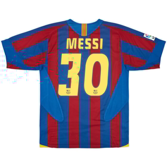 2005-06 Barcelona Home Shirt Messi #30 - 8/10 - (S)