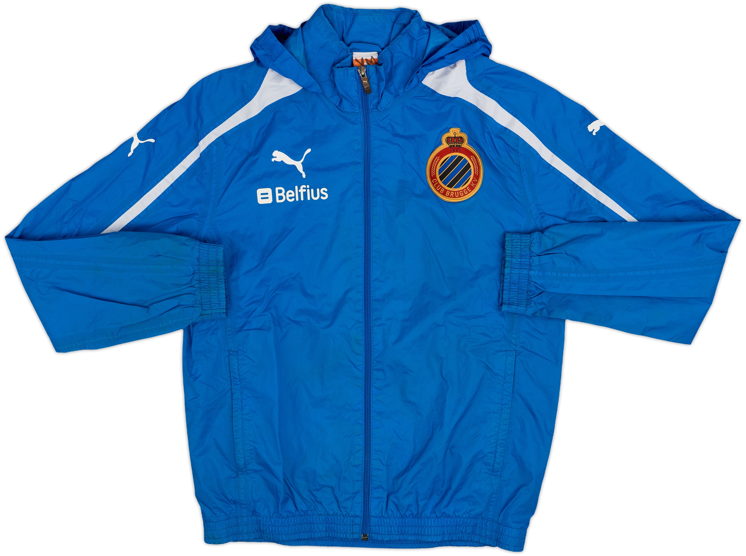 2011-12 Club Brugge Puma Hooded Rain Jacket - 7/10 - (M)