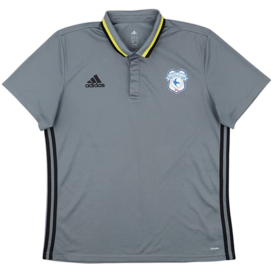 2016-17 Cardiff adidas Polo Shirt - 9/10 - (XL)