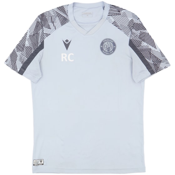 2020-21 Stevenage Staff Issue Macron Training Shirt RC - 9/10 - (M)