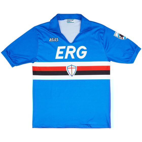 1990-92 Sampdoria Home Shirt - 8/10 - (L)