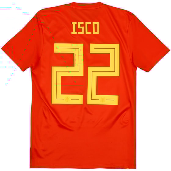 2018-19 Spain Home Shirt Isco #22 - 8/10 - (S)