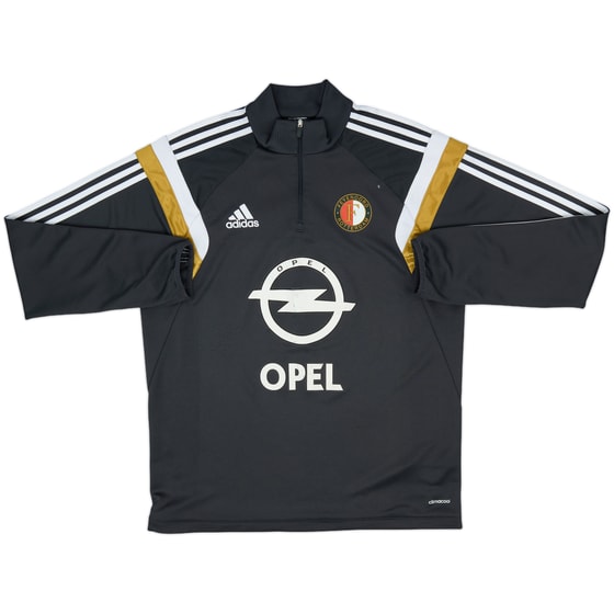 2014-15 Feyenoord adidas 1/4 Zip Drill Top - 5/10 - (L)