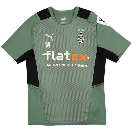 2020-21 Borussia Monchengladbach Player Issue Puma Training Shirt #59 - 7/10 - (M)