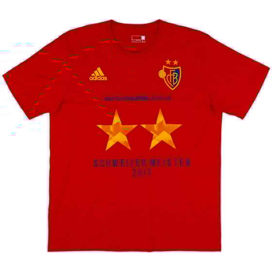 2016-17 FC Basel adidas 'Swiss Champions' Cotton Tee - 10/10 - (L)