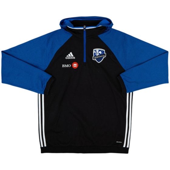 2015-16 Montreal Impact adidas 1/4 Zip Hooded Top - 8/10 - (L)
