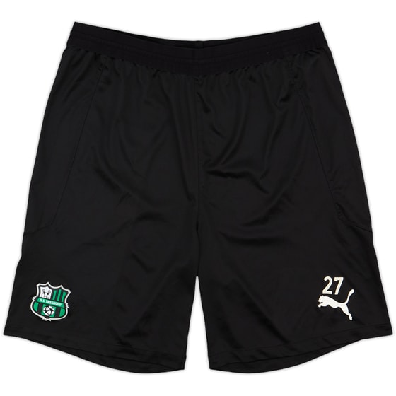 2018-19 Sassuolo Player Issue Training Shorts #27 - 9/10 - (M)